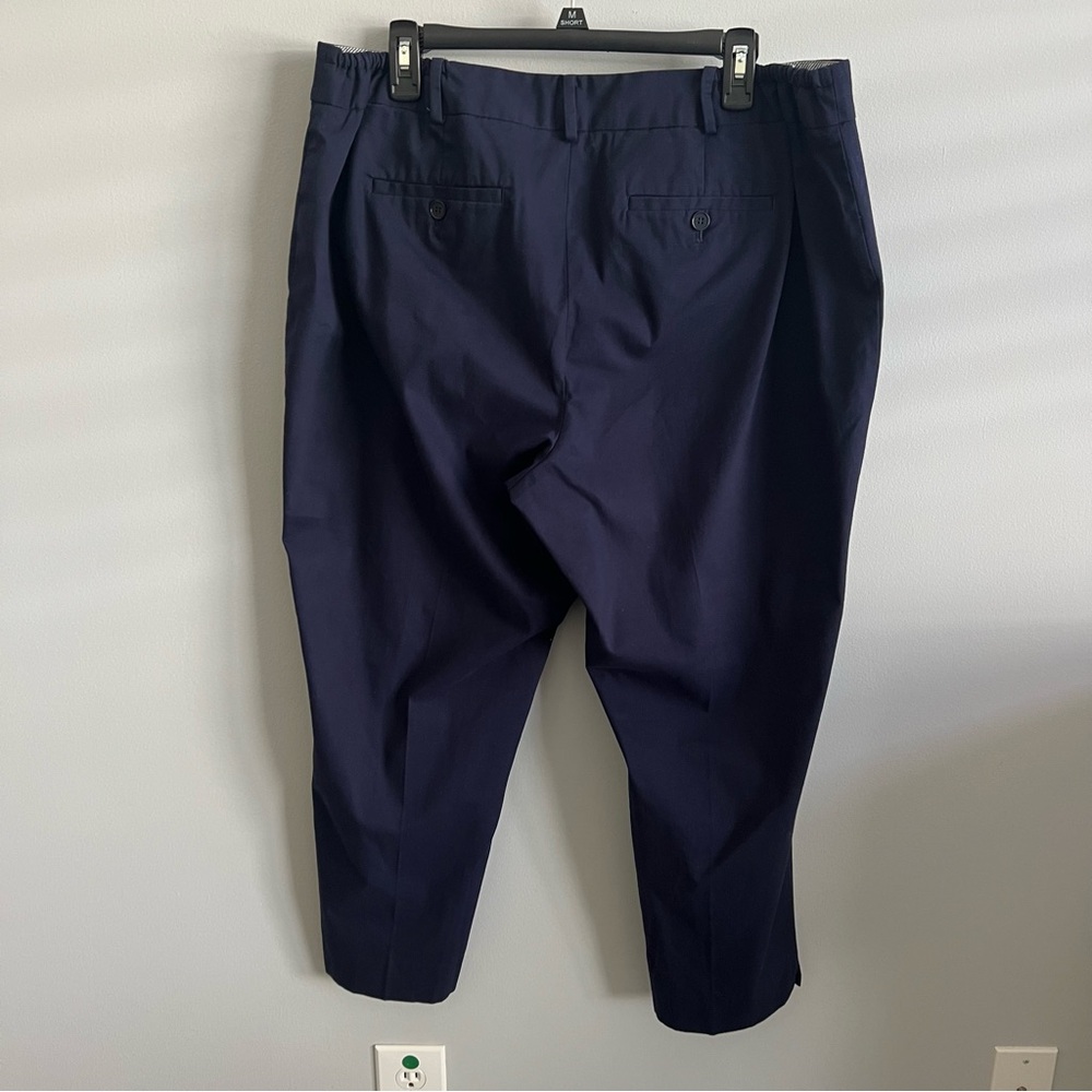 Talbots Heritage 16W Navy Blue Straight Leg Cropped Pants - Picture 9 of 12